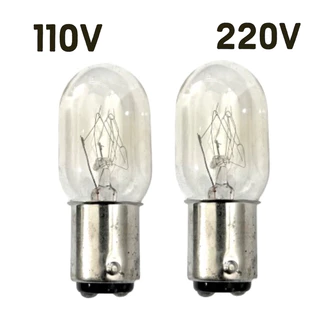 Kit 01/02/03 Lâmpada Encaixe 2 Polos 110V Ou 220V 15W Para Máquina Costura Doméstica Singer