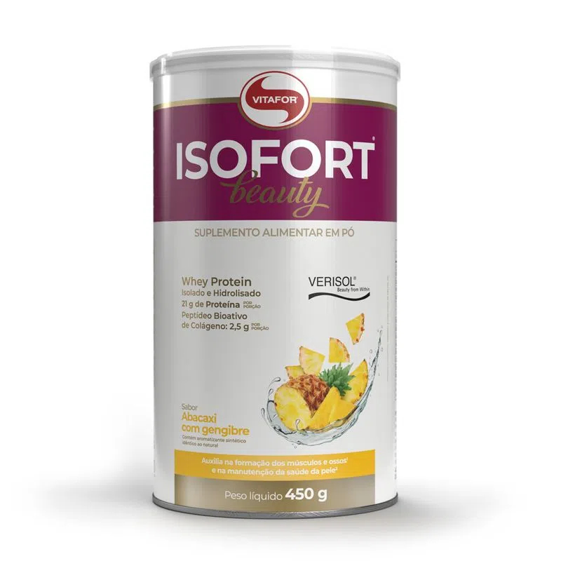 Whey Protein com Colágeno Hidrolisado Isofort Beauty 450g – Vitafor