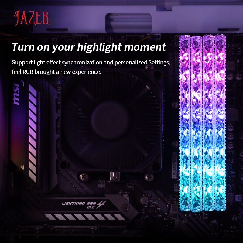 Memória Jazer-RGB 32GB (16x2GB) Desktop DDR4 3600MHz | Shopee Brasil
