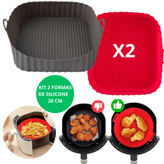 Forma Air Fryer Descartável Forro De Papel Antiaderente Redondo Kit 100  Peças + Chaveiro CBRN20133