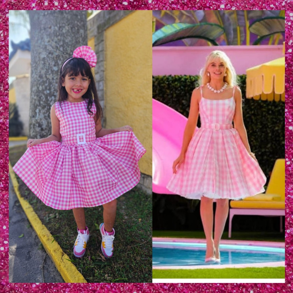 Vestido Infantil Barbie Luxuoso Festa Temática, Aniversário