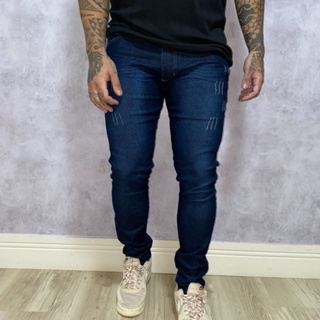 Calça Jeans Masculina Skinny Power Tradicional Com Elastano