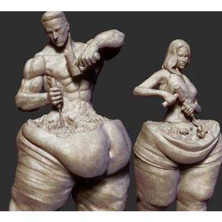 Escultura do Corpo Masculino e Feminino