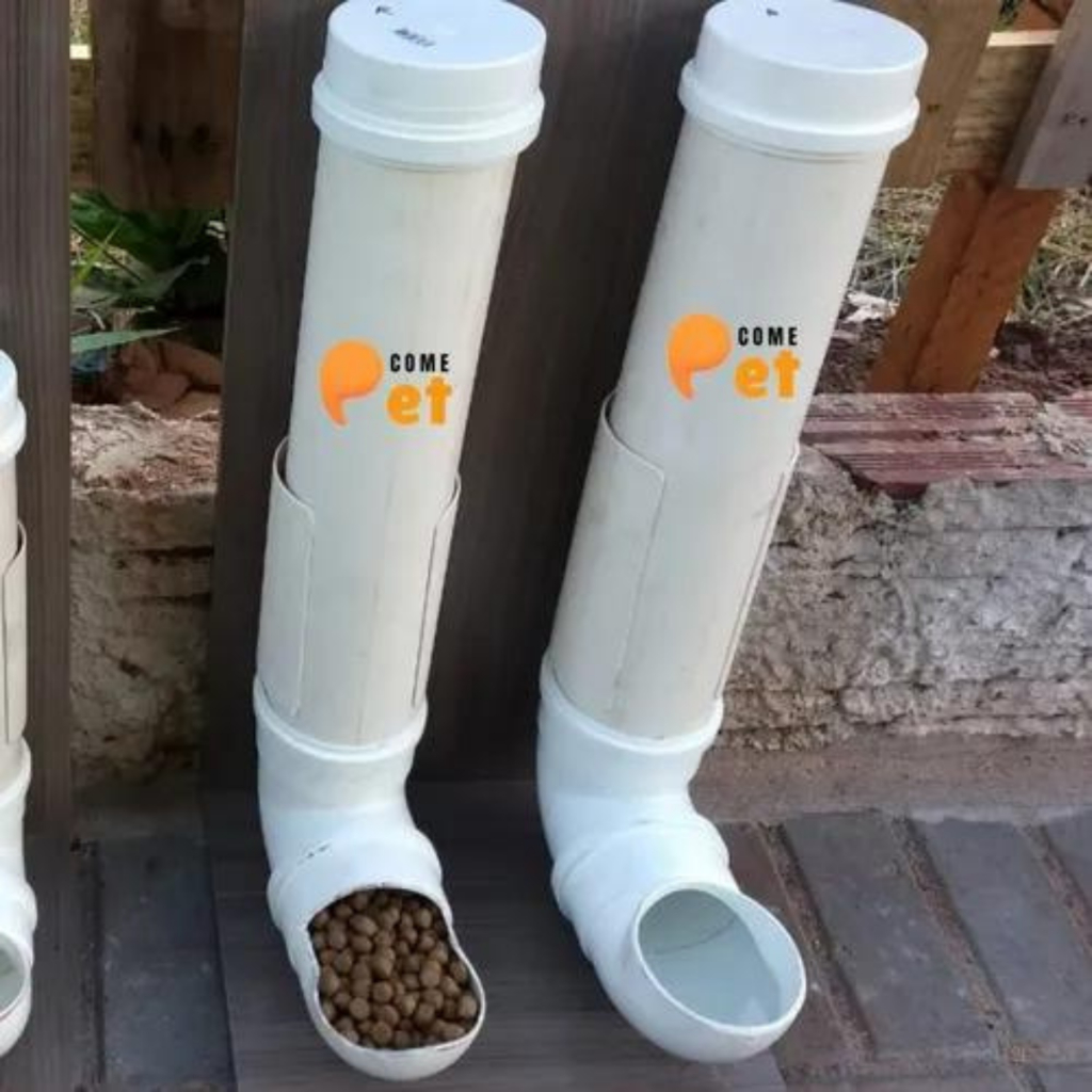 Kit Comedouro E Bebedouro Grande Porte Pet Automático Pvc | Shopee Brasil