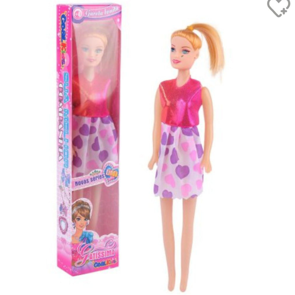 Boneca Estilo Barbie Barata Gatíssima Nova Série Linda Goalkids