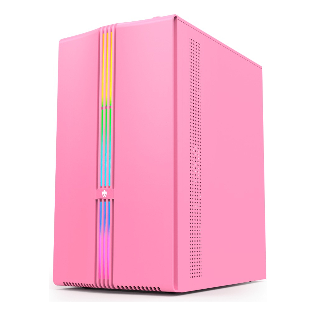 Gabinete Rosa Gamer Pink Mini Tower Micro Atx Lateral Vidro