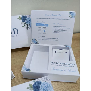 Caixa Personalizada para Convite de Padrinhos - Detalhe Personalizado