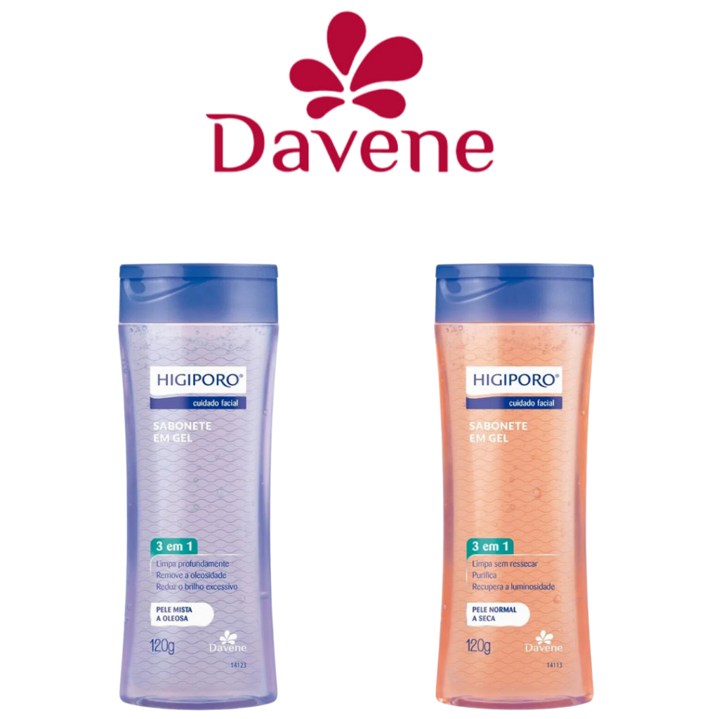 Sabonete em Gel Higiporo Pele Oleosa e seca Higiporo 120g - Davene