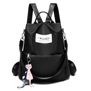 Mochila Bolsa Feminina Com Chaveiro Gato
