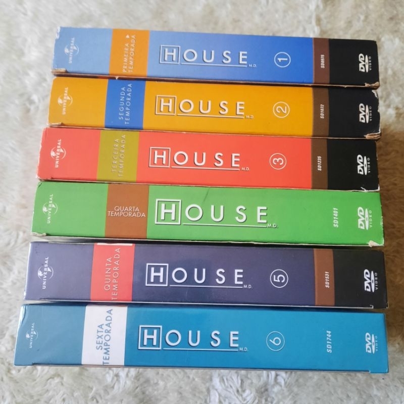Box Dvd série Dr. House - 1, 2, 3, 4, 5, 6 Temporadas Completas