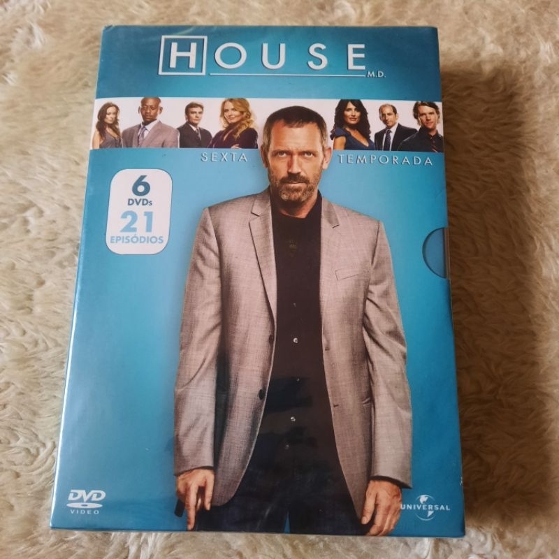 Box Dvd série Dr. House - 1, 2, 3, 4, 5, 6 Temporadas Completas