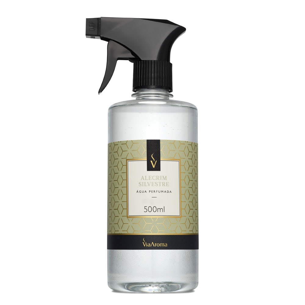 Água perfumada Via Aroma para tecidos, roupas e lençóis
