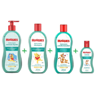 Kit Huggies de higiene infantil Extra Suave Livre de Lágrimas em Oferta na Shopee