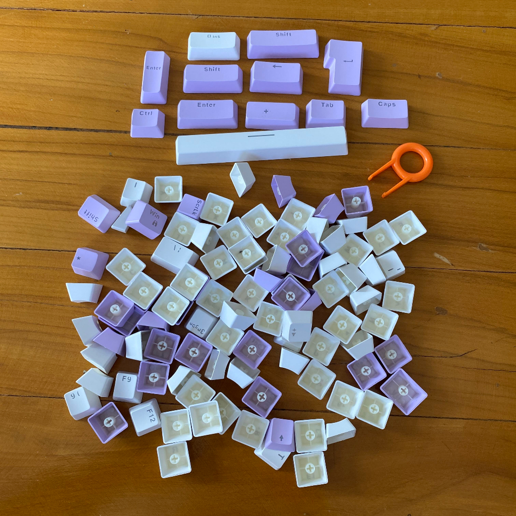 Keycaps para Teclado Mecânico Custom - 104 Peças