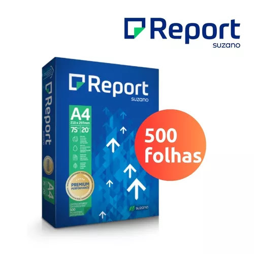 Papel Sulfite Oficio A4 75g Report Resma 500 Folhas Branco Suzano Shopee Brasil 5500