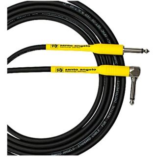 Cabo para Instrumentos Santo Angelo Samurai 6,10m P10L PINO 90° Guitarra violao baixo teclado 20FT 30mm
