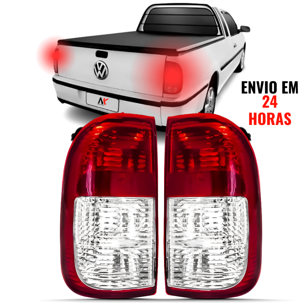 Lanterna Traseira Saveiro G3 2000 2001 2002 2003 2004 2005 Bicolor ...