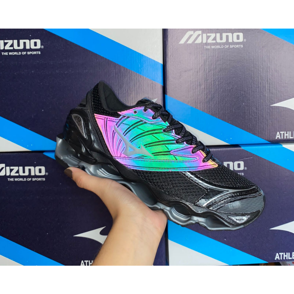 Tênis Esportivo MIZUNO Pro 9 Preto Refletivo Black Total ENTREGA RAPIDA ...