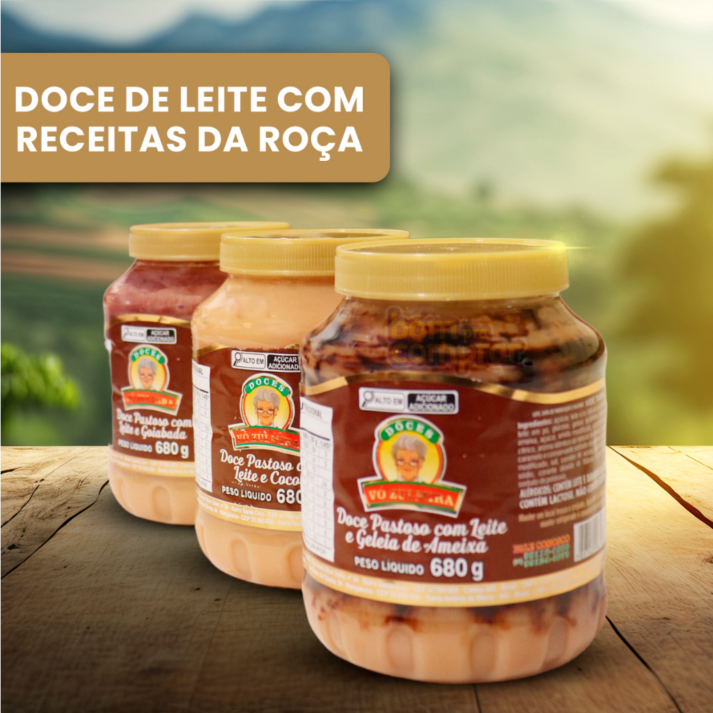 Kit 15 Doce De Leite Vó Zulmira - O Melhor Doce do Brasil!!!