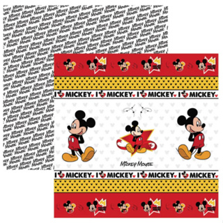 FOLHA PARA SCRAPBOOK MICKEY MOUSE FITAS E RÓTULOS 19307 I TOKE E CRIE