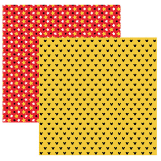 FOLHA PARA SCRAPBOOK MICKEY MOUSE ESTAMPADO 19310 I TOKE E CRIE