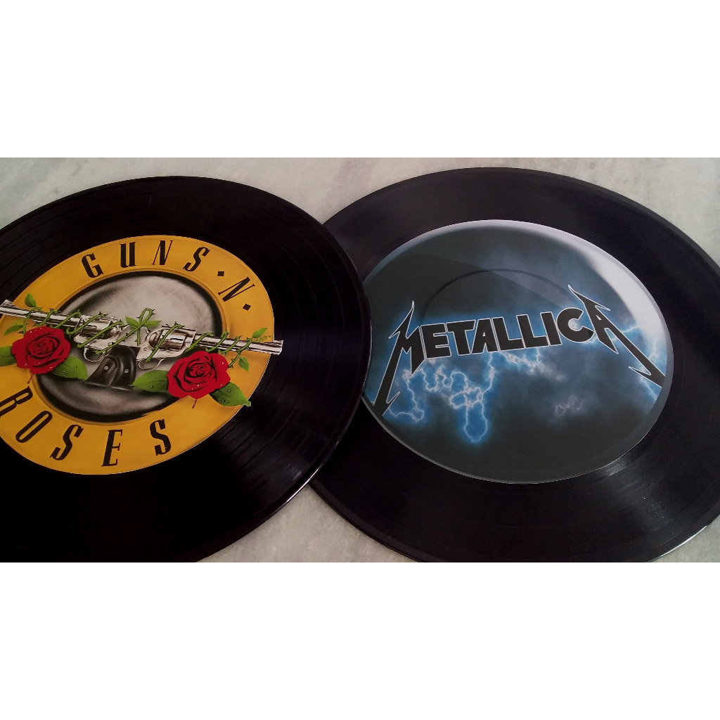 placa decorativa disco de vinil vintage retro rock emo nerd geek ...