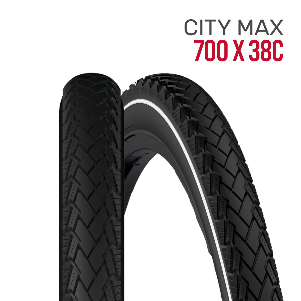 Pneu 700 com Faixa Refletiva para Bicicleta Speed 700x38c