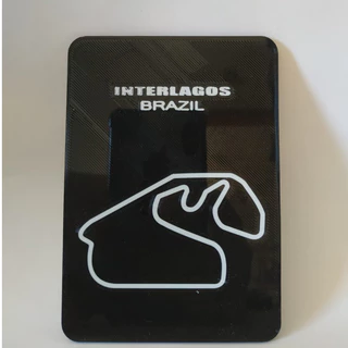 Quadro decorativo Circuito Interlagos - Fórmula 1- Impressão 3D
