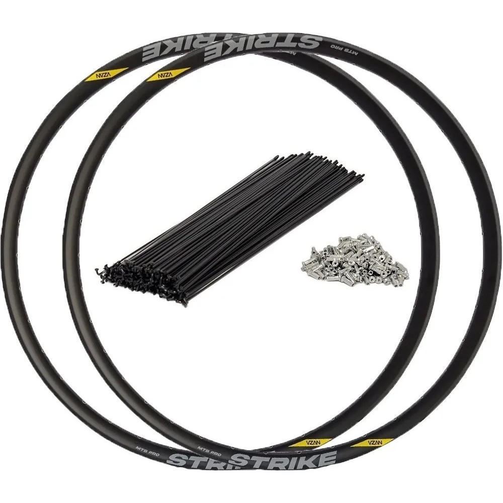 Kit Aro 29 Par VZAN Strike Pro Disc 32 Furos Tubeless com Raios 32F