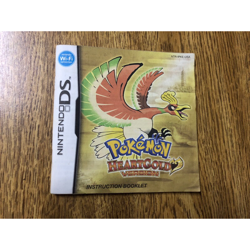 Manual Pokemon Heartgold Nintendo Ds Original