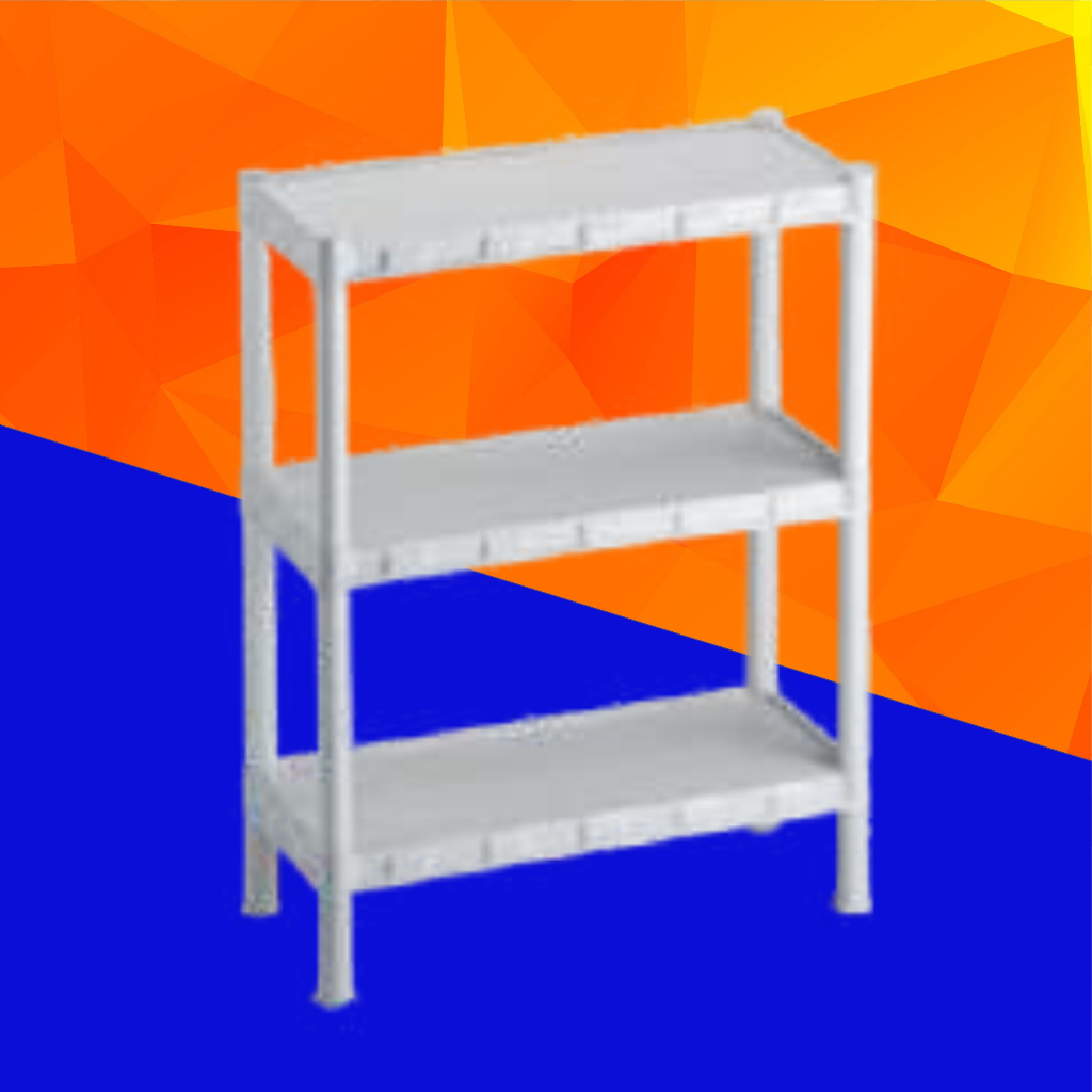 ESTANTE ORGANIZADORA BRANCA MODULAR COM 3 PRATELEIRAS - 919