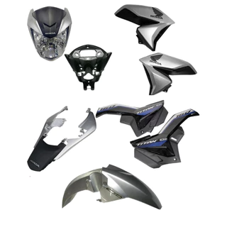 KIT CARENAGEM CG TITAN 160 2022 PRATA FORCE