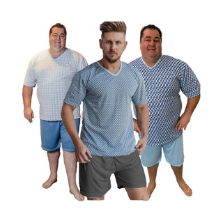 Pijama Masculino Short + Camisa Manga Curta em Oferta na Shopee