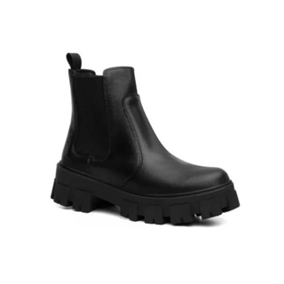 Bota Feminina Blogueira Chelsea Tratorada Inverno Snapshoes