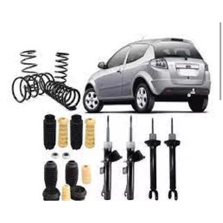 4 Amortecedor+ 4 Kit + 4 Molas Suspensão Ford Ka 2008 A 2013