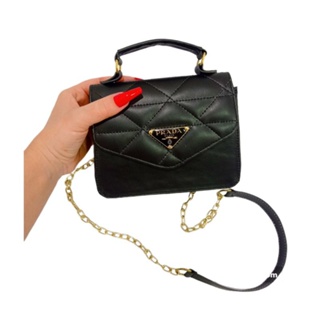 Bolsa feminina mini bag prada corrente e alça transversal bolso incluso