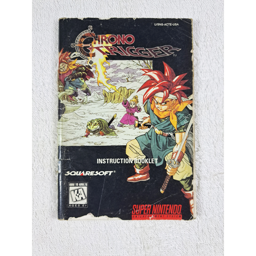 Manual Chrono Trigger Original Super Nintendo Snes