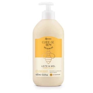 Loção Hidratante Corporal cuide-se bem Leite e Mel 400ml- O Boticário