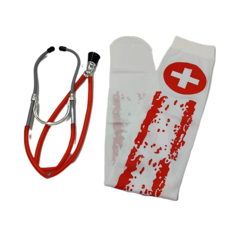 Kit acessórios fantasia halloween com sangue