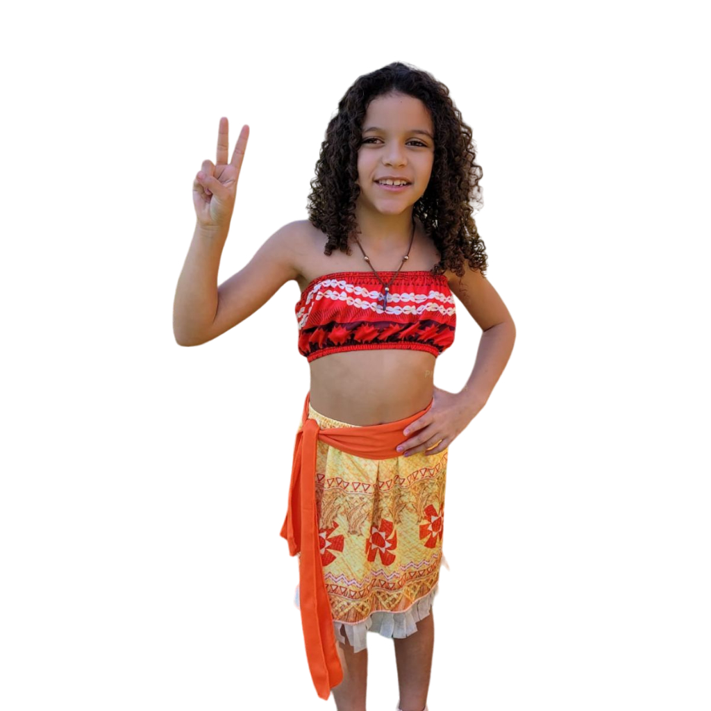 Fantasia Infantil Moana 5 a 6 anos