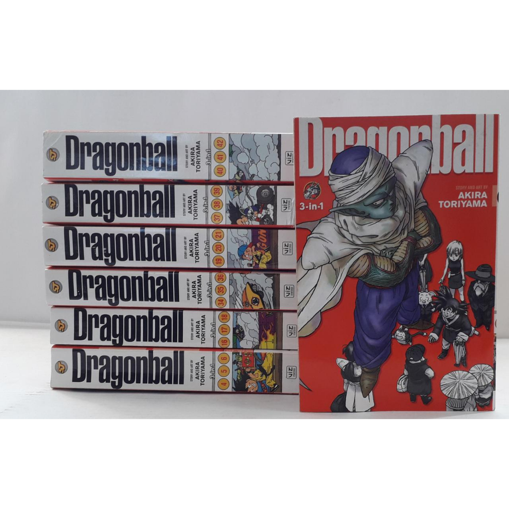 Coleção Mangá Dragonball 3 em 1 - Em Inglês / Akira Toriyama
