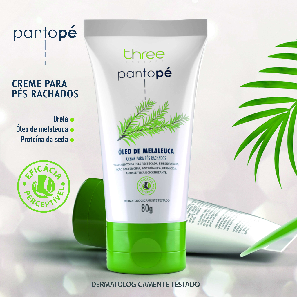 Pantopé Creme Hidratante para Pés Rachados 80g Pantovin Three Therapy