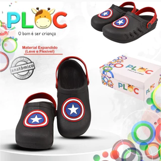 Sandália Babuche Menino PLOC Bab10 CAPITÃO BRASÃO em Oferta na Shopee