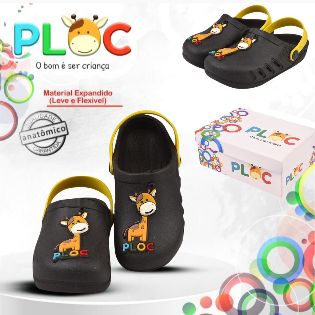 Sandália Babuche Menino PLOC Bab85 GIRAFA PLOC | Shopee Brasil