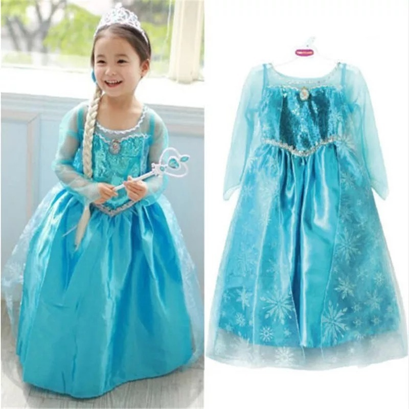 Vestido Fantasia Frozen Princesas Infantil Elsa Pronta Entrega Shopee Brasil 7427