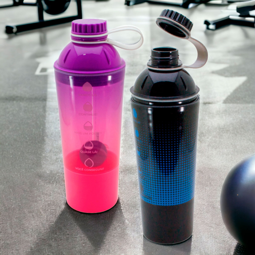 Shakeira Fitness 600ml com Porta Suplementos Academia Crossfit da ...