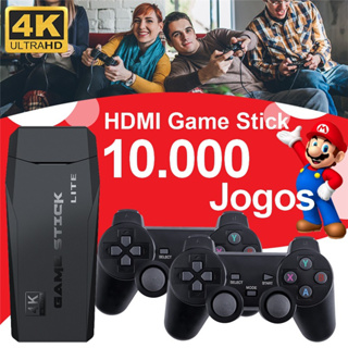 Videogame M8 2.4g, Controle Duplo sem Fio, 4k 10.000 Jogos, 64Mega, 32