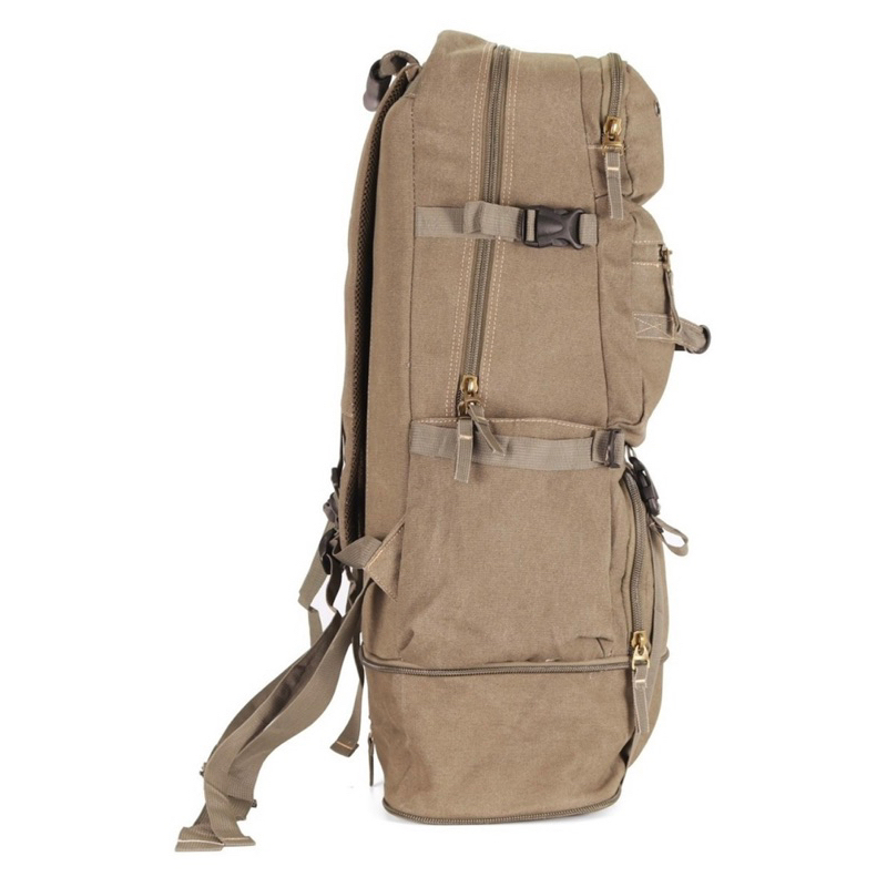 Mochila KVN 2205 Camping Em Lona Com Expansão Reforçada 80 Litros