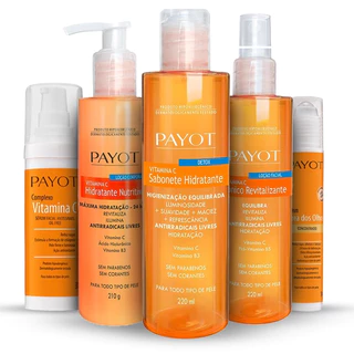 Kit Vitamina C Skin Care Sabonete + Tônico + Hidratante + Sérum + Complexo Payot