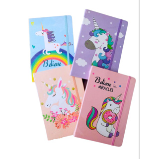 Caderno Elástico De Unicornio Desenho Promoção